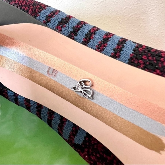 NWT Sam Edelman Fenya Embroidered logo sock booties heels womens size 5 - Picture 10 of 11